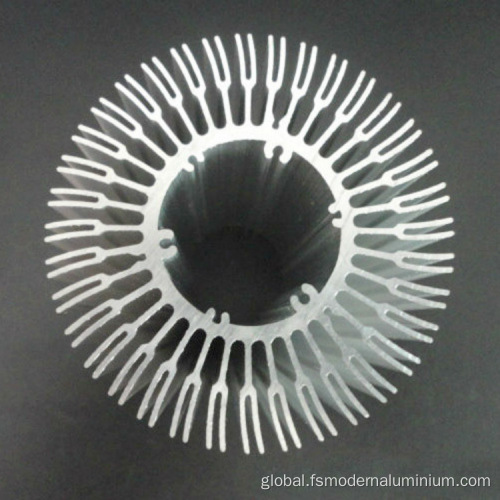 Round Aluminium Extrusion Heat Sink Custom Made Extruded Aluminum Heatsinks for Led Lighting Manufactory